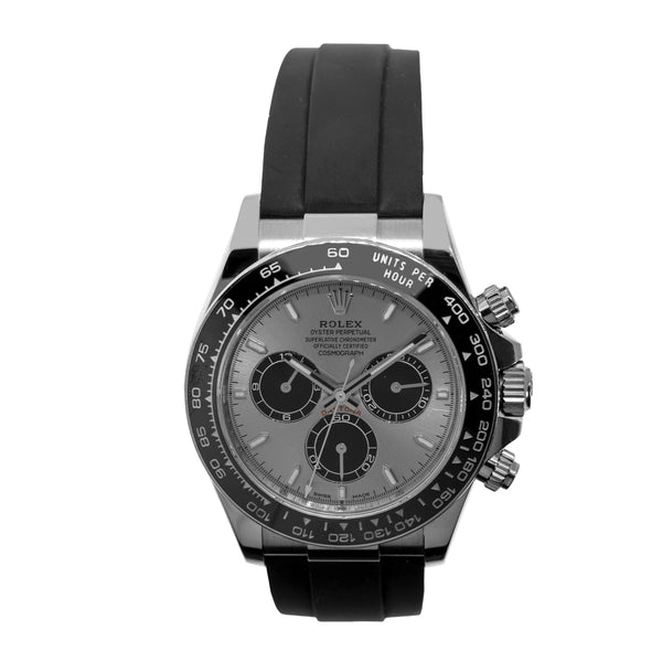 Rolex Daytona 40mm18K White Gold Slate Dial & Black Bezel 126519
