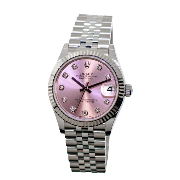 Rolex Datejust 31mm White Gold and Stainless Steel Pink Diamond