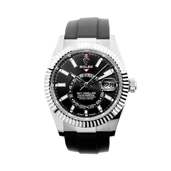 Rolex Sky Dweller Black Index Dial & Fluted Bezel 336239