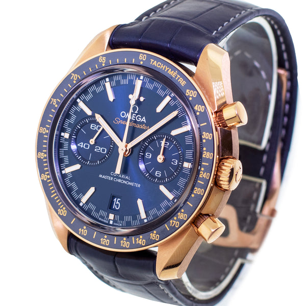 Omega Speedmaster Chronograph 44.25mm Stainless Steel Blue Index