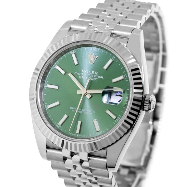 Datejust グリーンダイヤル 自動巻き mens-diamond-watch-rolex-