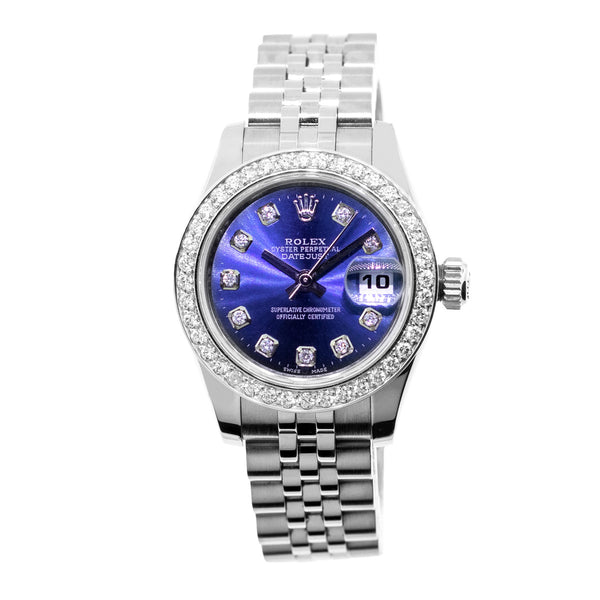 Rolex Lady Datejust 26mm Stainless Steel Blue Diamond Dial