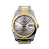 Rolex Datejust 36mm 18K Yellow Gold & Steel Silver Index Dial Smooth Bezel 116203-Da Vinci Fine Jewelry