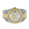 Rolex Datejust 36mm 18K Yellow Gold & Steel Silver Index Dial Smooth Bezel 116203-Da Vinci Fine Jewelry