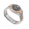 Rolex Datejust 36mm Everose Gold & Steel Black Roman Dial and Fluted Bezel 116231-Da Vinci Fine Jewelry