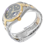 Rolex Datejust 36mm Yellow Gold & Steel Black Jubilee Roman Dial Fluted Bezel 116233-Da Vinci Fine Jewelry
