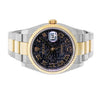 Rolex Datejust 36mm Yellow Gold & Steel Black Jubilee Roman Dial Fluted Bezel 116233-Da Vinci Fine Jewelry