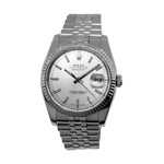 Rolex Datejust 36mm White Gold & Steel Silver Index Dial & Fluted Bezel 116234-Da Vinci Fine Jewelry