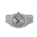 Rolex Datejust 36mm White Gold & Steel Silver Diamond Dial & Fluted Bezel 116234-Da Vinci Fine Jewelry