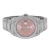 Rolex Datejust 36mm White Gold & Steel Pink Diamond Dial & Fluted Bezel 116234-Da Vinci Fine Jewelry