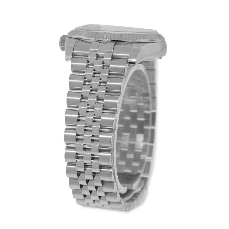 Rolex Datejust 36mm White Gold & Steel Silver Index Dial & Fluted Bezel 116234-Da Vinci Fine Jewelry