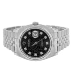 Rolex Datejust 36mm White Gold & Steel Black Jubilee Diamond Dial & Fluted Bezel 116234-Da Vinci Fine Jewelry