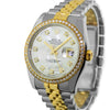 Rolex Datejust 36mm Yellow Gold & Steel Mother of Pearl Diamond Dial Diamond Bezel 116243-Da Vinci Fine Jewelry