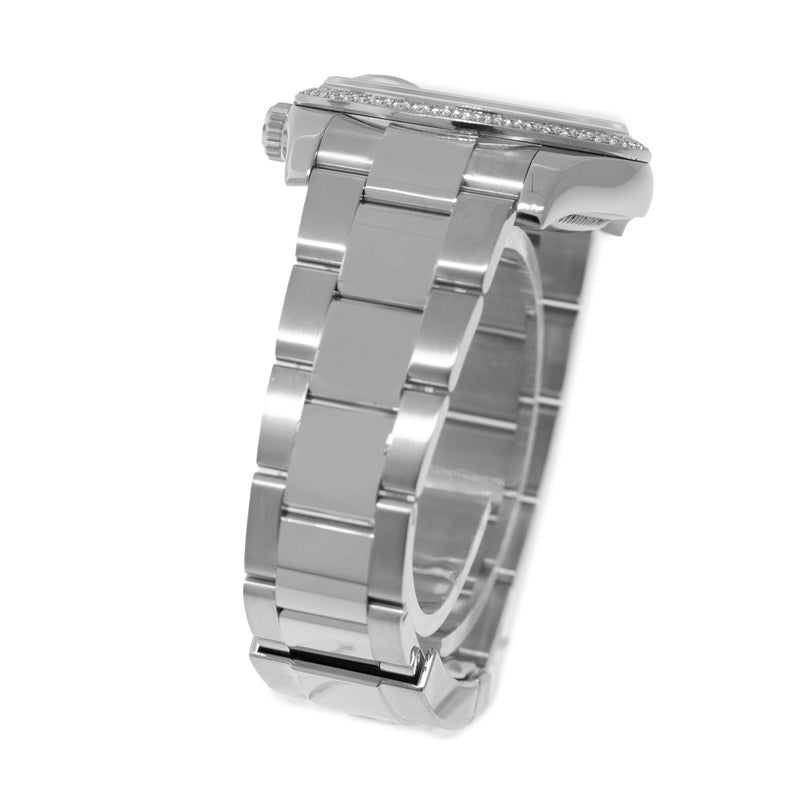 Rolex Datejust 36mm White Gold & Steel Tahitian MOP Diamond Dial & Diamond Bezel 116244-Da Vinci Fine Jewelry