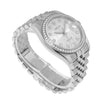 Rolex Datejust 36mm White Gold & Steel Silver Jubilee Diamond Dial & Diamond Bezel 116244-Da Vinci Fine Jewelry