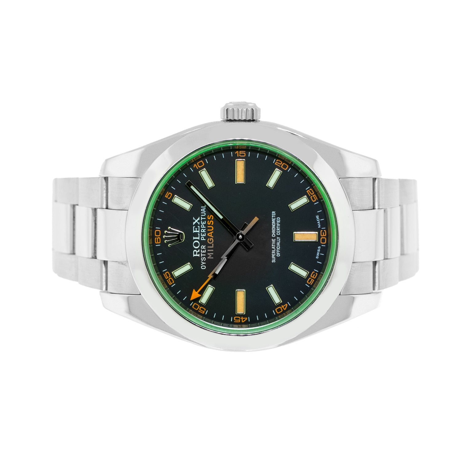 Rolex milgauss black clearance face