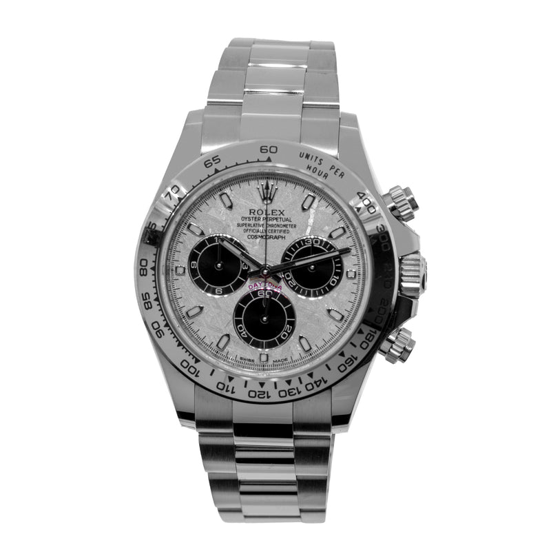 Rolex Daytona 40mm 18K White Gold Meteorite Dial & White Gold Bezel 116509-Da Vinci Fine Jewelry