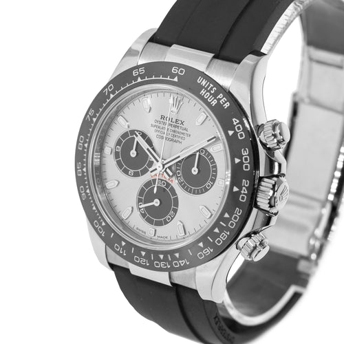 Rolex Daytona 40mm 18K White Gold Slate Dial & Black Bezel 116519-Da Vinci Fine Jewelry