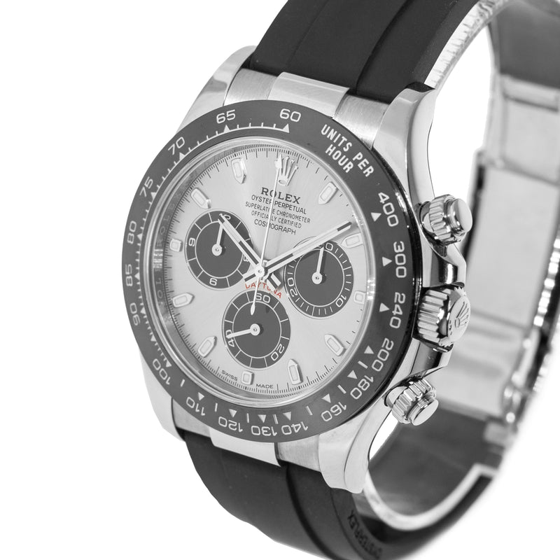 Rolex Daytona 40mm 18K White Gold Slate Dial & Black Bezel 116519-Da Vinci Fine Jewelry