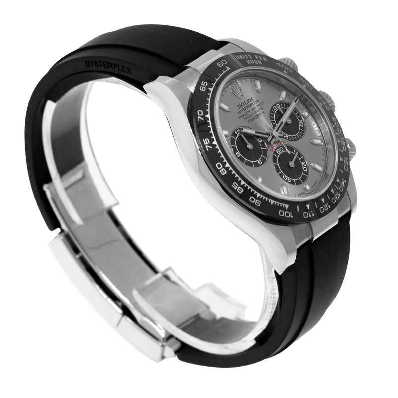 Rolex Daytona 40mm 18K White Gold Slate Dial & Black Bezel 116519-Da Vinci Fine Jewelry
