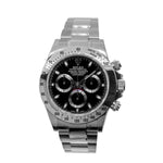 Rolex Daytona New Old Stock 40mm Stainless Steel Black Dial & Steel Bezel 116520-Da Vinci Fine Jewelry