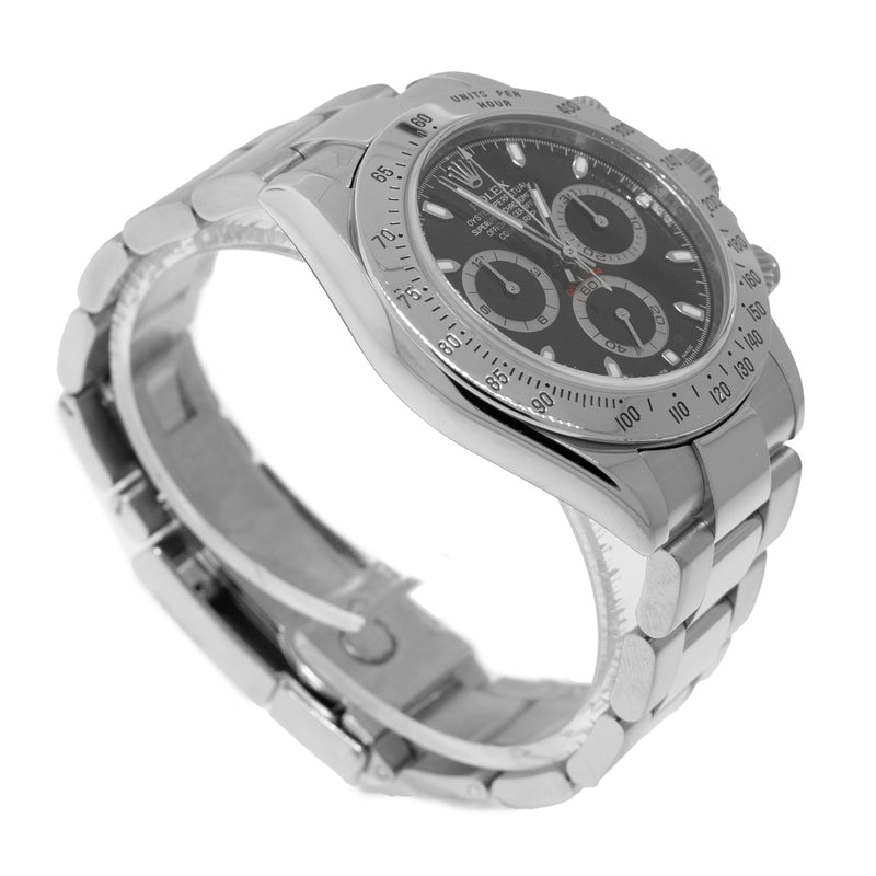 Rolex Daytona 40mm Stainless Steel Black Dial & Steel Bezel 116520-Da Vinci Fine Jewelry