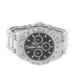 Rolex Daytona 40mm Stainless Steel Black Dial & Steel Bezel 116520-Da Vinci Fine Jewelry