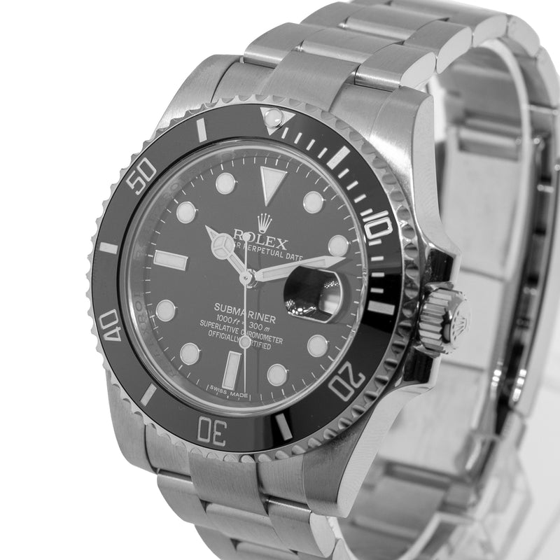 Rolex Submariner Date 40mm Stainless Steel Black Dial & Black Bezel 116610LN Papers 2015-Da Vinci Fine Jewelry