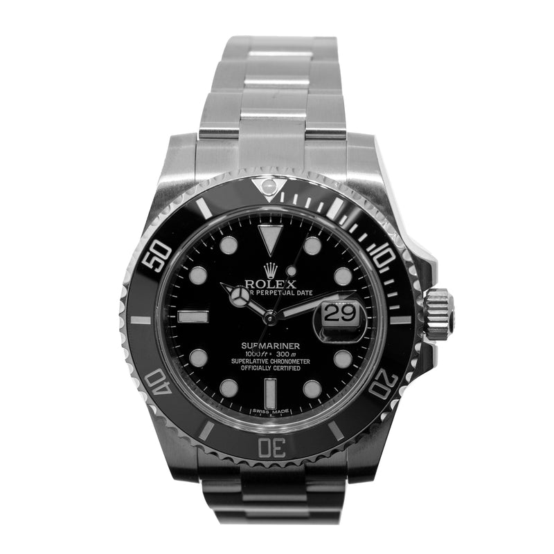 Rolex Submariner Date 40mm Stainless Steel Black Dial & Black Bezel 116610LN Papers 2015-Da Vinci Fine Jewelry