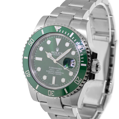 Rolex Submariner Date "The Hulk" 40mm Stainless Steel Green Dial & Green Bezel 116610LV Papers-Da Vinci Fine Jewelry