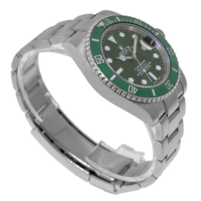 Rolex Submariner Date "The Hulk" 40mm Stainless Steel Green Dial & Green Bezel 116610LV Papers-Da Vinci Fine Jewelry