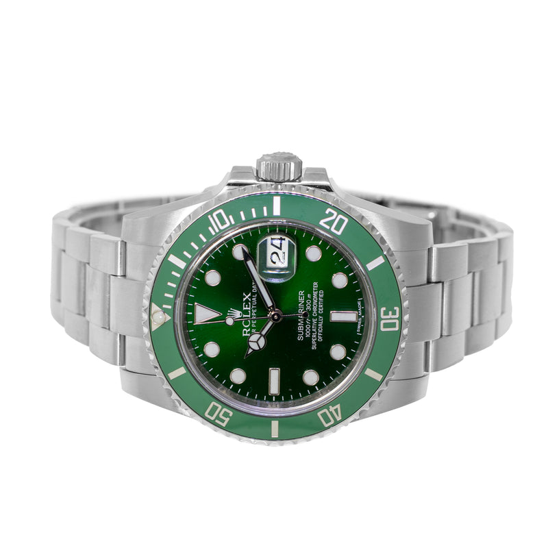 Rolex Submariner Date "The Hulk" 40mm Stainless Steel Green Dial & Green Bezel 116610LV Papers-Da Vinci Fine Jewelry