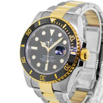 Rolex Submariner 40mm Yellow Gold & Steel Black Dial & Black Bezel 116613-Da Vinci Fine Jewelry