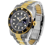 Rolex Submariner New Old Stock 40mm Yellow Gold & Steel Black Dial & Black Bezel 116613-Da Vinci Fine Jewelry