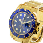 Rolex Submariner Date 40mm 18K Yellow Gold Blue Dial & Blue Bezel 116618LB-Da Vinci Fine Jewelry