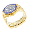 Rolex Submariner Date 40mm 18K Yellow Gold Blue Dial & Blue Bezel 116618LB-Da Vinci Fine Jewelry