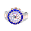 Rolex Yacht-Master II 44mm EveRose Gold & Steel White Dial & Blue Bezel 116681-Da Vinci Fine Jewelry