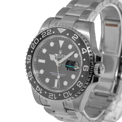 Rolex GMT-Master II New Old Stock 40mm Steel Black Dial & Black Ceramic Bezel 116710LN-Da Vinci Fine Jewelry