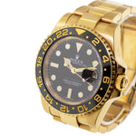 Rolex GMT-Master II 40mm Yellow Gold Black Dial & Bezel 116718-Da Vinci Fine Jewelry