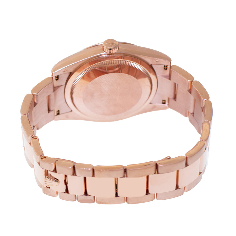 Rolex Day-Date 36mm Everose Gold Pink Diamond Dial & Smooth Bezel 118205-Da Vinci Fine Jewelry