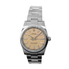 Rolex Oyster Perpetual 34mm NEW Release Stainless Steel Beige Index Dial Smooth Bezel 124200-Da Vinci Fine Jewelry