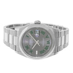Rolex Datejust 36mm Stainless Steel Wimbledon Dial & Smooth Bezel 126200-Da Vinci Fine Jewelry