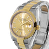 Rolex Datejust 36mm Yellow Gold & Steel Champagne Index Dial & Smooth Bezel 126203-Da Vinci Fine Jewelry