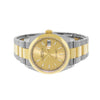 Rolex Datejust 36mm Yellow Gold & Steel Champagne Index Dial & Smooth Bezel 126203-Da Vinci Fine Jewelry