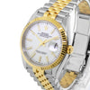 Rolex Datejust 36mm Yellow Gold & Steel White Index & Fluted Bezel 126233-Da Vinci Fine Jewelry