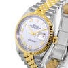 Rolex Datejust 36mm Yellow Gold & Steel White Roman & Fluted Bezel 126233