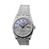 Rolex Datejust 36mm White Gold & Steel Mother of Pearl Diamond Dial Fluted Bezel 126234-Da Vinci Fine Jewelry