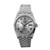 Rolex Datejust 36mm White Gold & Steel Silver Roman Dial Fluted Bezel 126234-Da Vinci Fine Jewelry