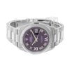 Rolex Datejust 36mm White Gold & Steel Purple Roman Dial Fluted Bezel 126234-Da Vinci Fine Jewelry