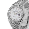 Rolex Datejust 36mm White Gold & Steel Mother of Pearl Diamond Dial Diamond Bezel 126284-Da Vinci Fine Jewelry